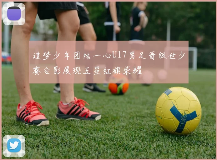 追梦少年团结一心U17男足晋级世少赛合影展现五星红旗荣耀